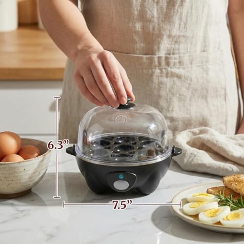 7-Egg Electric Egg Cooker with Poacher, Omelet Maker and Automatic Shut-Off