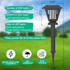 2 Pcs Solar Bug Zapper Outdoor Waterproof LED Solar Mosquito Zapper