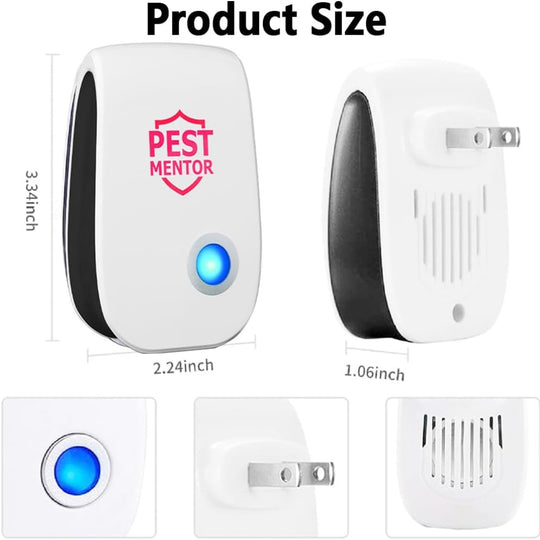 10 Pack Ultrasonic Pest Repeller - Plug In Mouse Insect Deterrent for Indoor Use