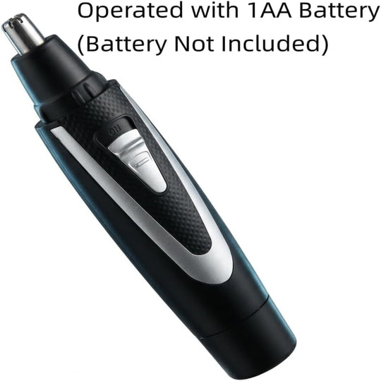 Ear Nose Hair Trimmer - Battery Operated Waterproof Dual Edge Grooming Tool for Men and Women