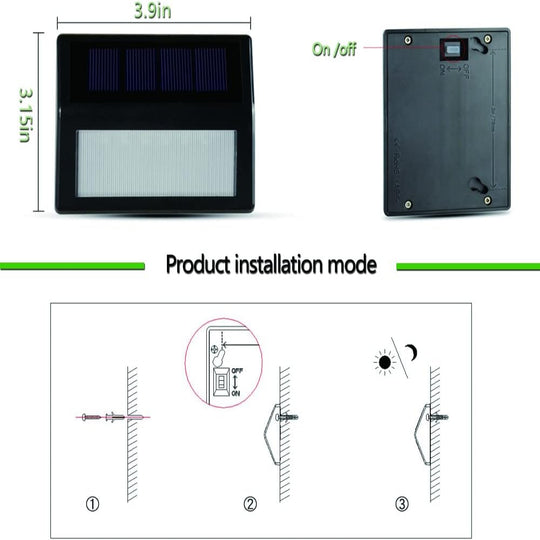 6-Pack Solar Deck Lights – Outdoor Waterproof Step Lighting