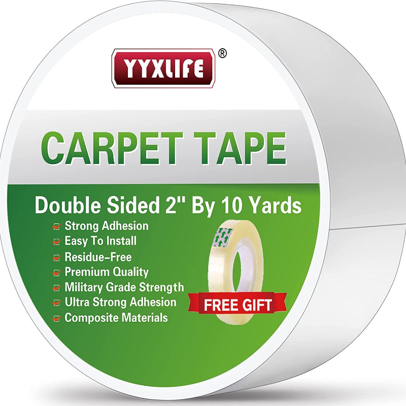 Double Sided Removable Rug Tape - Carpet Adhesive for Hardwood Floors