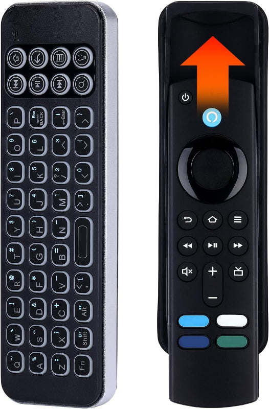 Mini Wireless Keyboard Fire TV Remote Contro for Streaming Players