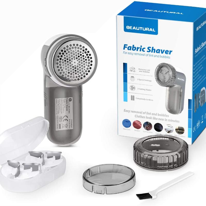 Miri - Fabric Shaver and Lint Remove with 2-Speeds and 2 Replaceable Stainless Steel Blades