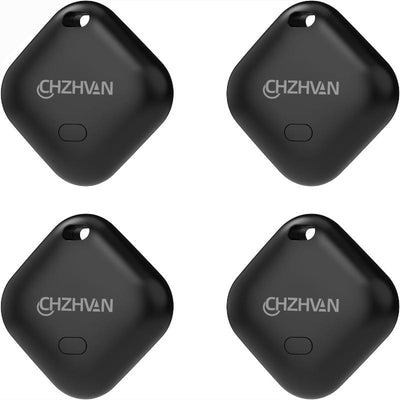 4 Pack Key Finder, Wallet Trackers -  Replaceable Battery, Water-Resistant, Bluetooth - Works with Apple Find My (iOS only)