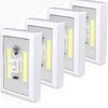 4-Pack Battery Operated Tap Lights, Stick-On Closet Lights for Cabinets