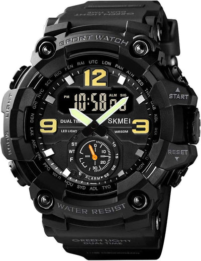 Men's Multifunction Large Face Sports Watch, Waterproof Shockproof Camouflage Series