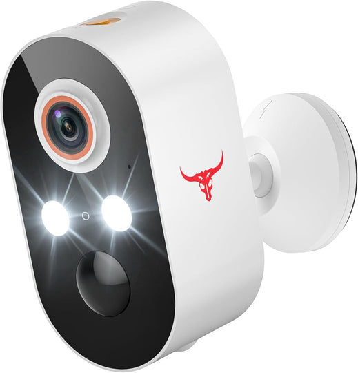 1080P Wireless Outdoor Security Cameras – Bullet Surveillance with 2-Way Talk, Low Light Night Vision