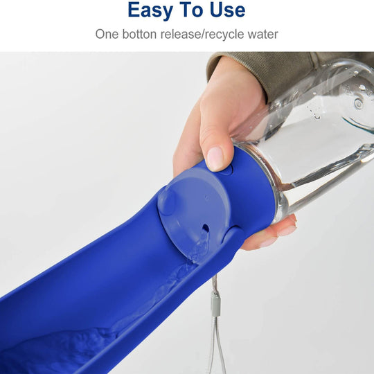 Portable Dog Water Bottle – Foldable Pet Dispenser with Leak Proof Design for Travel