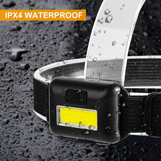 8 Pack LED Headlamps for Adults and Kids, Ultra Bright Head Lamp with 3 Modes - Includes Batteries