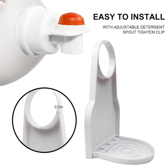 2-Pack Laundry Detergent Dispenser Cup Holder - Drip Catcher for Mess Free Laundry