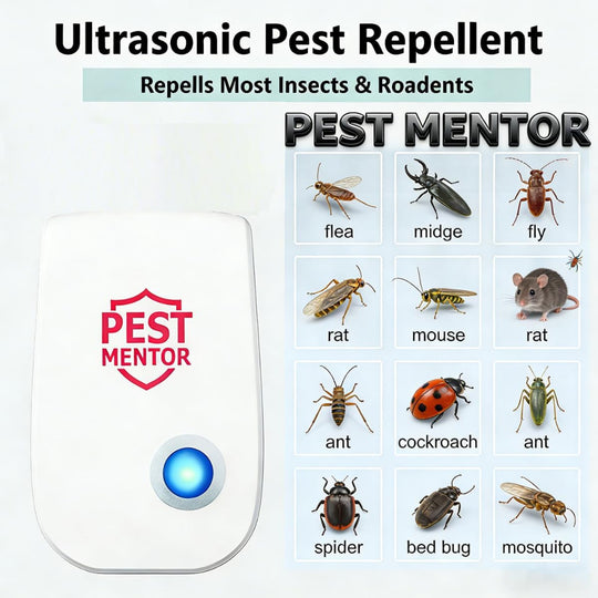 10 Pack Ultrasonic Pest Repeller - Plug In Mouse Insect Deterrent for Indoor Use
