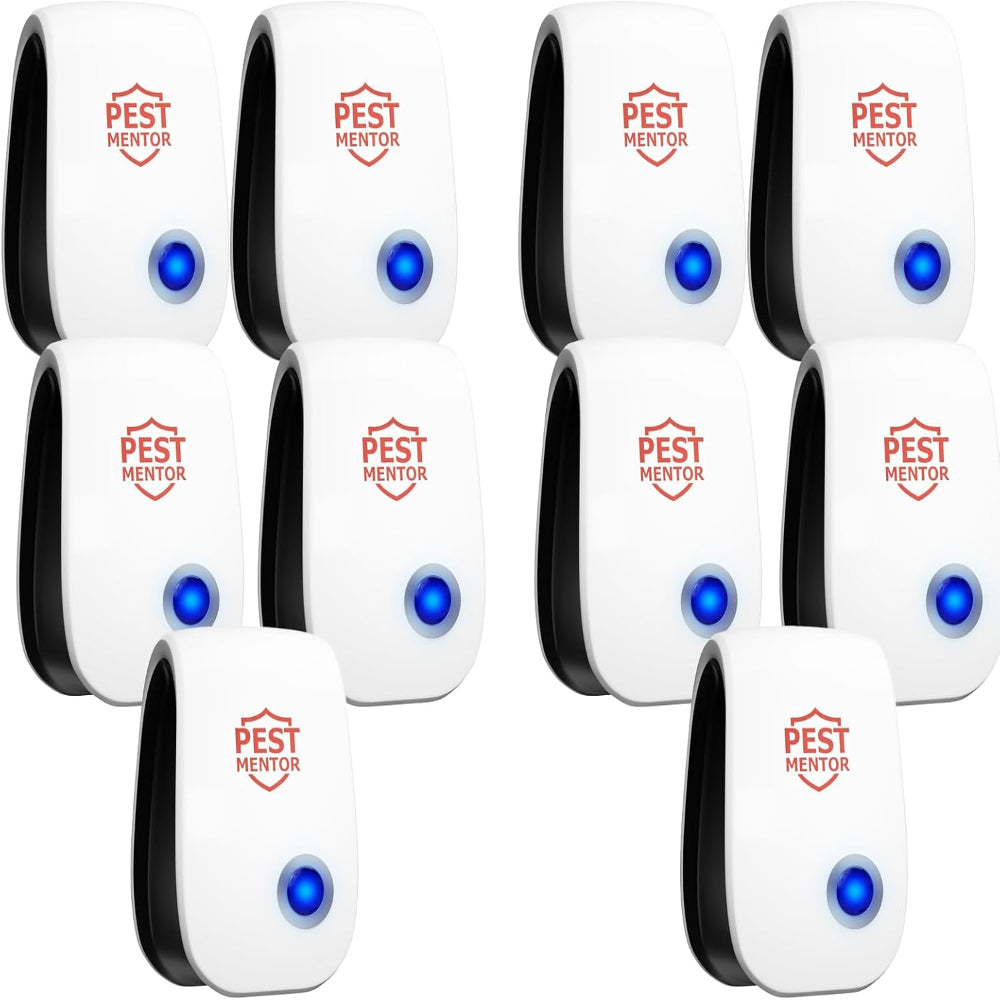 10-Pack Ultrasonic Pest Repellent – Indoor Plug In Insect & Rodent Rep ...