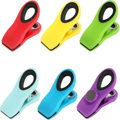 12 Pack  Colorful Magnetic Bag Clips