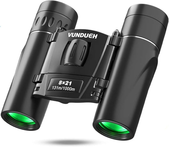 Mini Compact Binoculars – Waterproof High-Powered Small Binoculars with Easy Focus for Adults & Kids, Ideal for Bird Watching, Hunting, Travel & Outdoor Sports