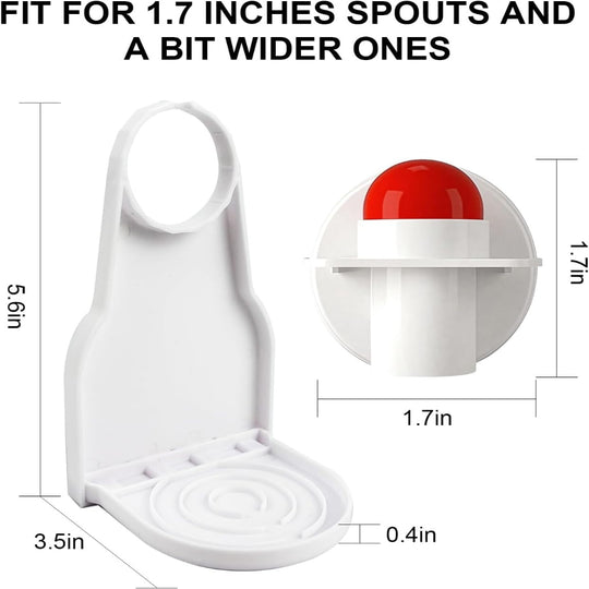 2-Pack Laundry Detergent Dispenser Cup Holder - Drip Catcher for Mess Free Laundry