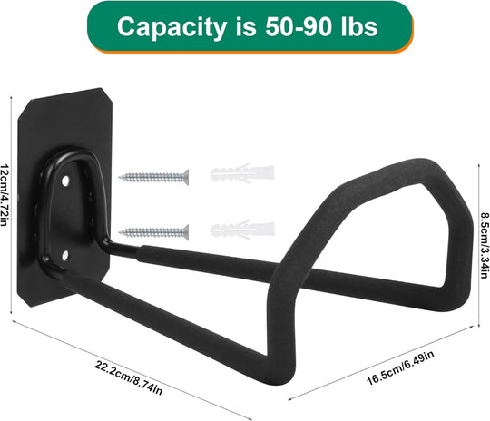 Heavy-Duty Garden Hose Holder – Wall-Mounted Metal Water Hose Hanger, Sturdy Hose Reel Hook for Outdoor Garden Storage