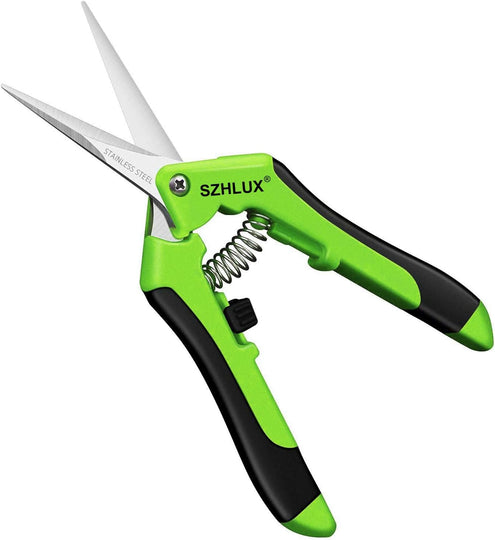 3-Pack 6.5-Inch Gardening Pruning Scissors with Straight Stainless Steel Precision Blades
