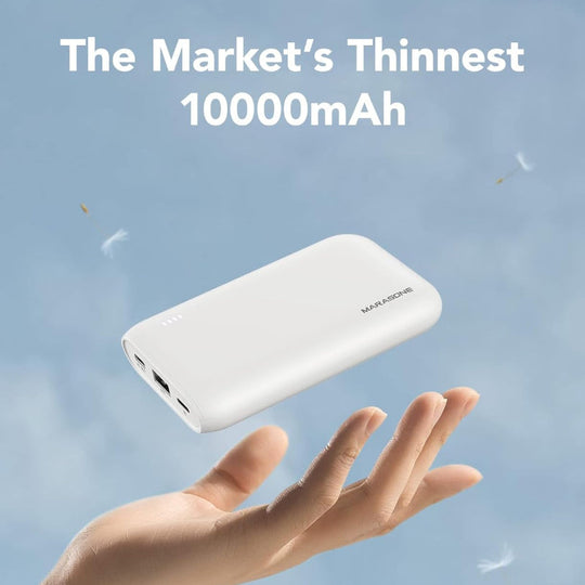 Portable Charger – 10000mAh Slim PD 22.5W Fast USB-C Power Bank for Andriod & iOS