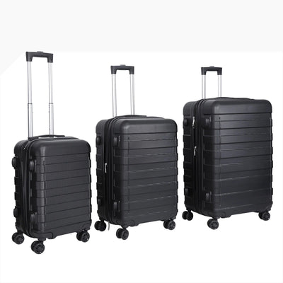 Luggage Set 3 Piece Expandable Spinner Suitcase W/Combination Lock 22.5"26.3"30"