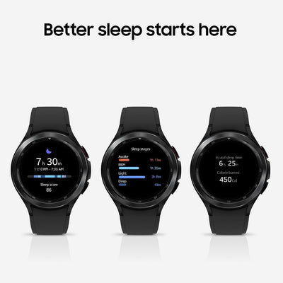 Samsung Galaxy Watch 4 Classic Smartwatch with ECG Monitor Tracker for Health Fitness Running Sleep Cycles GPS Fall Detection LTE US Version,(Renewed)