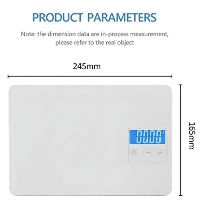 Tempered Glass Kitchen Scale - Up To 15Kg