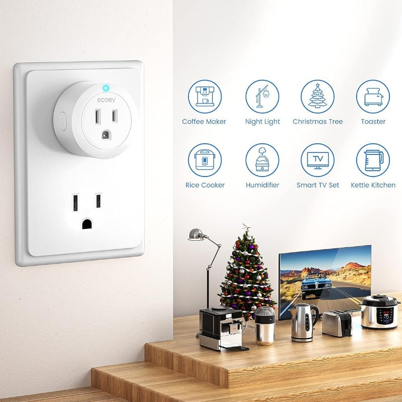 6 Pack Smart Plug - Smart Home Wi-Fi Outlet with Timing and Appointment Function, APP, ETL Listed, GW2001