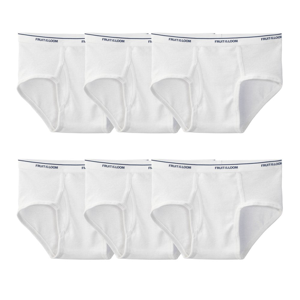 Fruit of the Loom Men'S White Briefs, 9 Pack, Sizes S-XL
