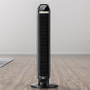 36" Standing Floor Fan with Remote, 90° Oscillating Fan, 24 Ft/S High Velocity, LED Display, 4 Speeds