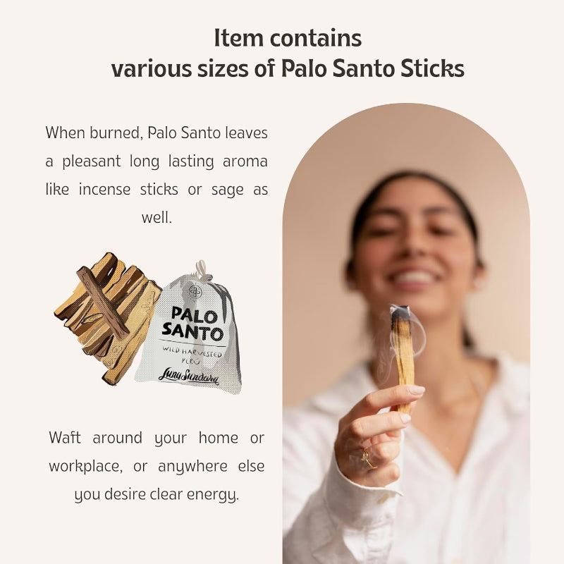 Palo Santo Sticks, Authentic Wild-Harvested Smudge Sticks from Peru