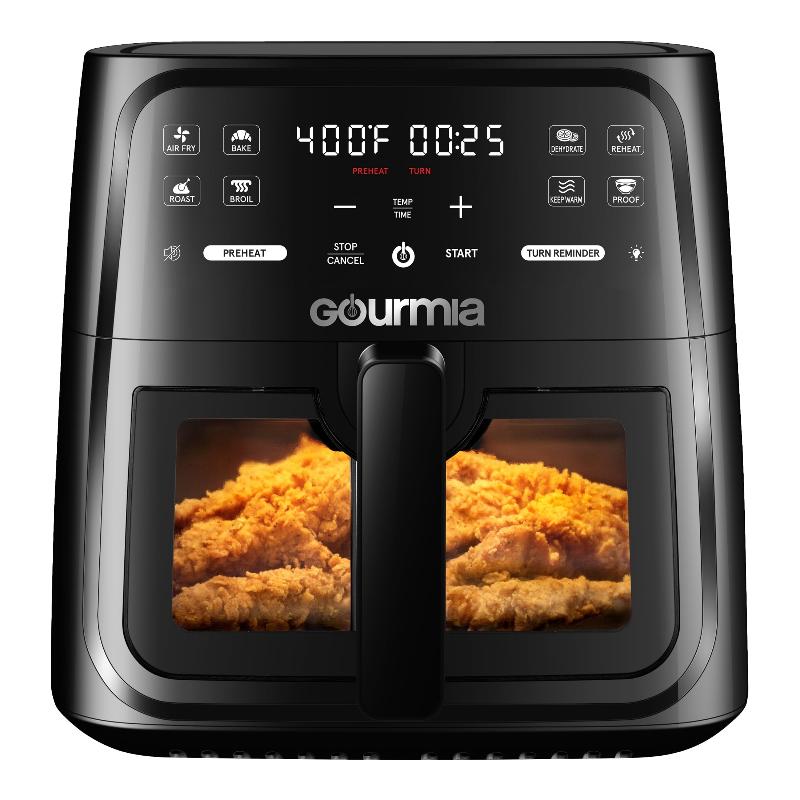 8-Quart Digital Air Fryer with Window & 8 One-Touch Functions