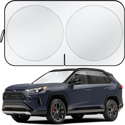 Car Windshield Sun Shade - Foldable Car Sun Shade Protection with Storage Bag