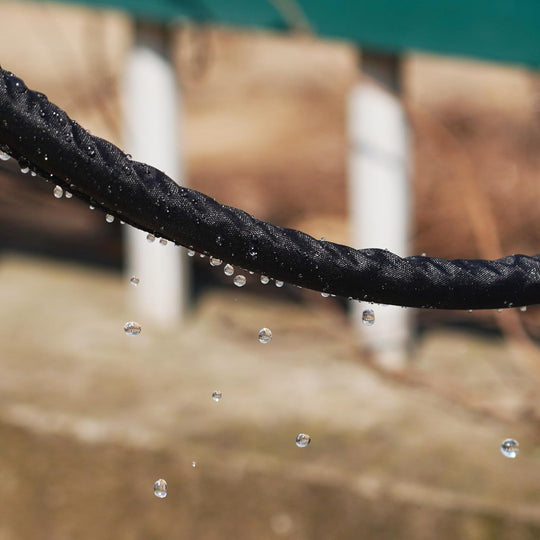 50FT Flat Soaker Hose – Linkable Drip Irrigation Hose, Dual Layer Leak-Free Garden Watering