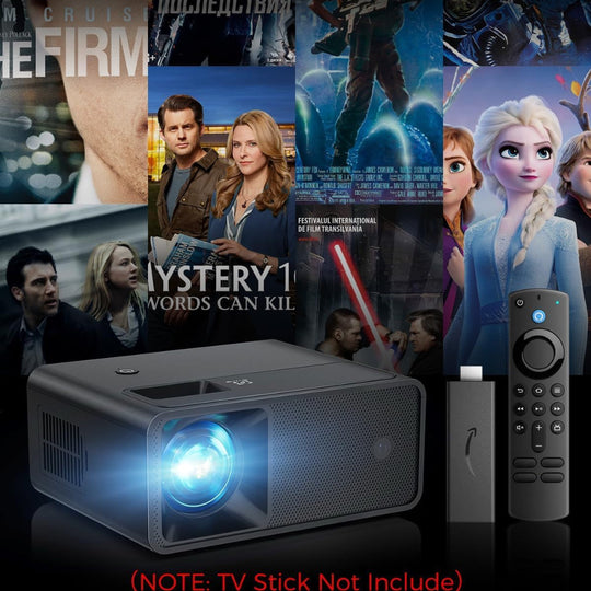 Portable Mini Projector with Full HD Support - Compatible with iPhone, Android, and TV Stick