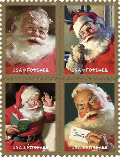 USPS Sparkling Holiday 2018 Forever Stamps - Booklet of 20 Postage Stamps