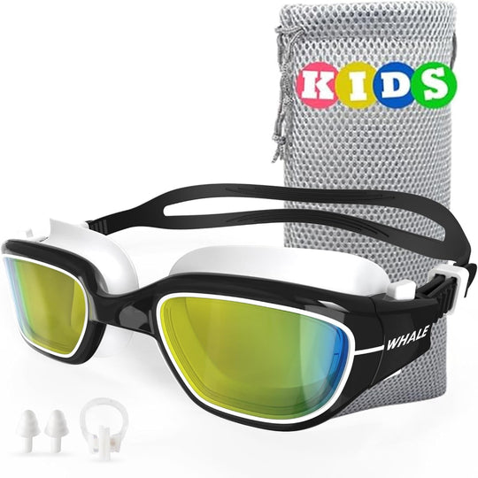 Kids Polarized Swim Goggles with UV400 Protection and Anti Fog Lenses