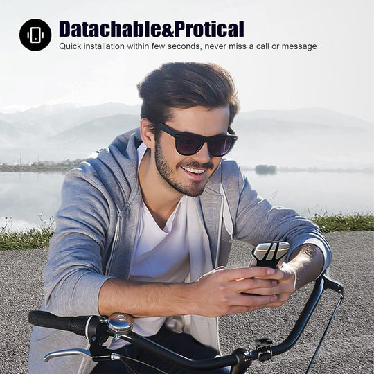 Detachable Bike Phone Holder - 360 Rotating Bicycle and Motorcycle Smartphone Mount