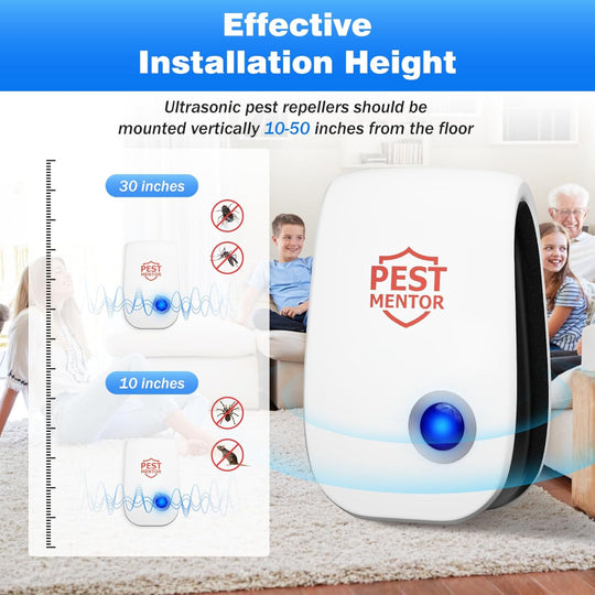 10-Pack Ultrasonic Pest Repellent – Indoor Plug In Insect & Rodent Repeller