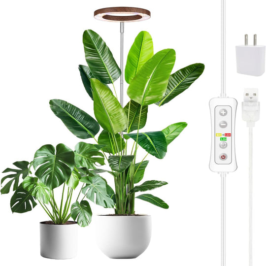 Plant Grow Light – Full Spectrum Indoor Plant Lighting, Height Adjustable, USB Powered LED