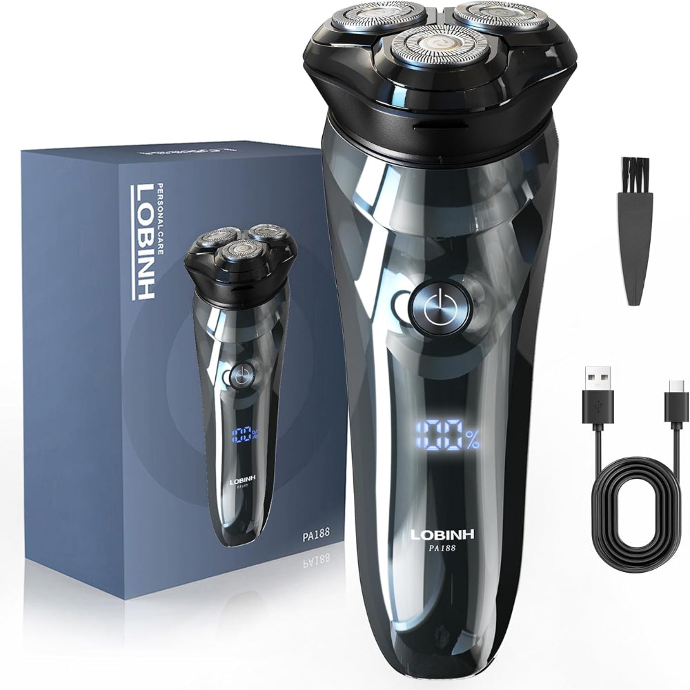 Electric Razor For Men – Wet Dry Shaver, 4D Floating Head, Rechargeabl ...