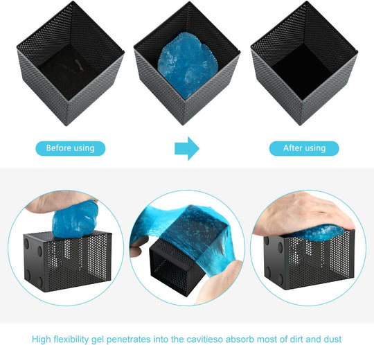 4-Pack Car Cleaning Gel – Auto Detailing Putty – Interior & Keyboard Cleaner – Sticky Jelly for Car Surfaces – Multi-Purpose Cleaning Tool