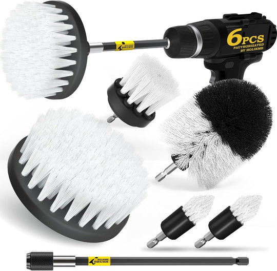 6 Piece All Purpose Drill Brush Power Scrubber Cleaning Set