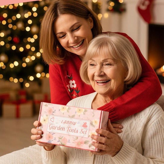 5-Piece Women’s Pink Gardening Tool Set – Floral Garden Bag & Hand Tools, Gift for Wife