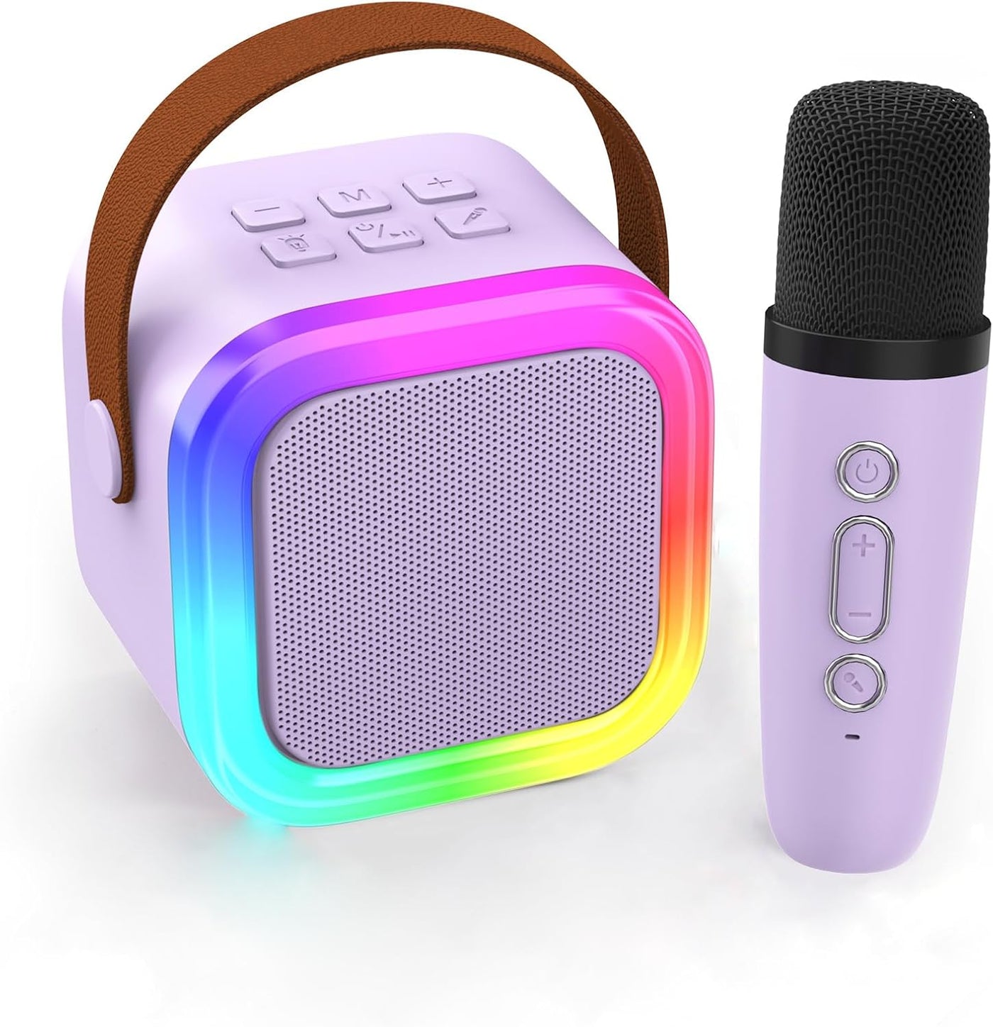 Mini Karaoke Machine for Kids & Adults – Portable Bluetooth Speaker with Wireless Microphones for Home Party