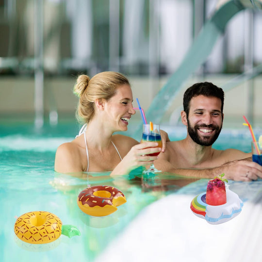 Inflatable Drink Holders - Pool Floating Cup Holders for Party, Beach and Pool Use