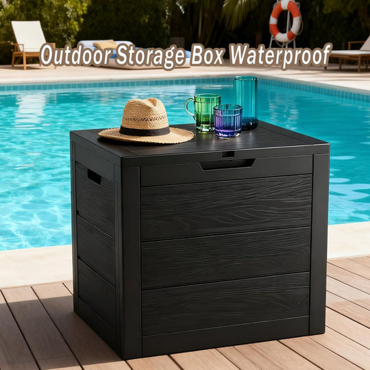Outdoor Storage Box – Waterproof Resin Deck Box for Package Delivery Patio Storage