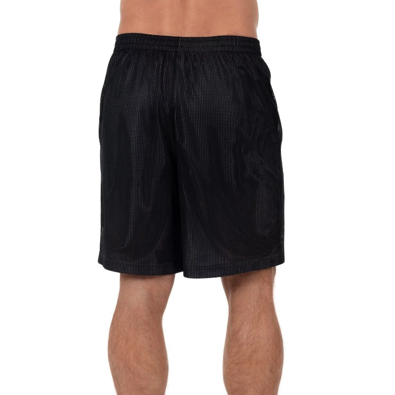 2 Pack Men's 8" Active Grid Mesh Drawstring Shorts