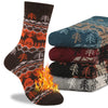 Men's 5 Pair Set of Wool Crew Socks