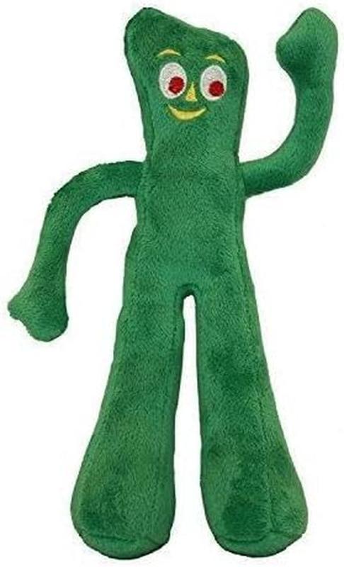 9" Gumby Plush Filled Dog Toy, Green