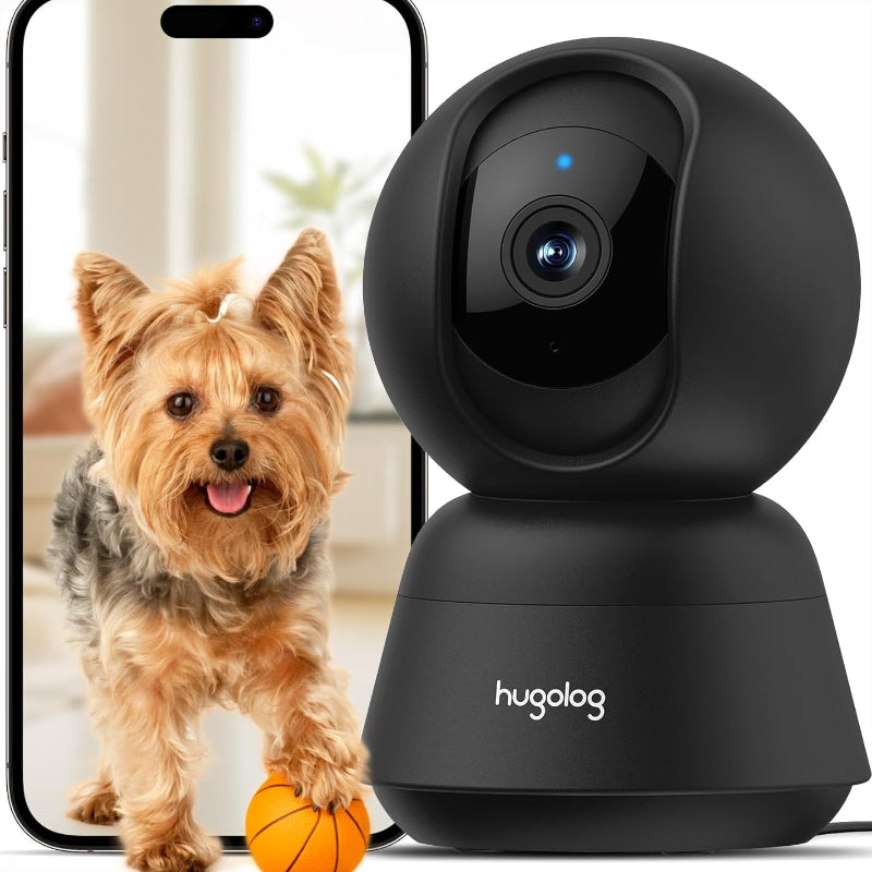 Security Camera with Auto-Focus & Smart Motion Tracking - Indoor Pan/Tilt 